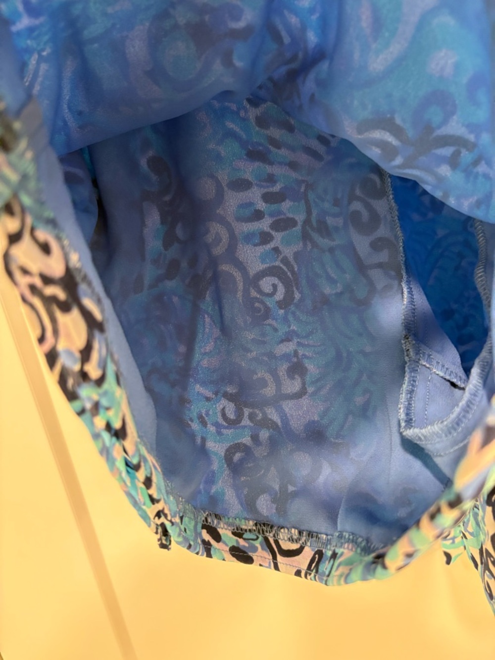 Lilly Pulitzer Mylee Tie Front Shorts in Light Aqua Spritz Size 6 - Picture 8 of 9